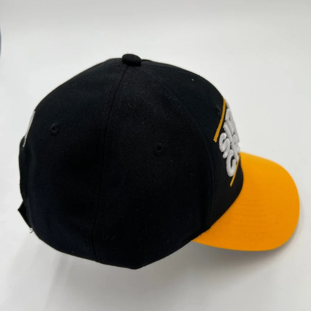 Adidas Sidney Crosby Pittsburgh Penguins NHL Hat Black Yellow Adjustable Cap 87 - Picture 4 of 8
